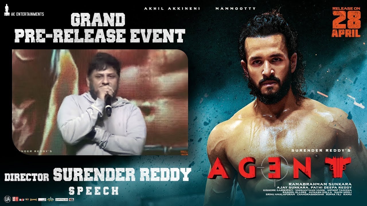 Surender Reddy Rta Director Surender Reddy Speech @ AGENT Pre Release Event | Akhil ...
