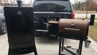 Pit Boss Vertical Smoker VS The Classic Beer Can Chicken
Hey everyone! In this video I compare the 2 Pit Boss smokers side by side. After shooting the video I did notice that the chicken from the vertical had a better smokey flavor. I guess I didn’t let it sit long enough when I filmed the tasting of the chickens part. For the actual cook itself I’d give the win to the Classic. For taste and flavor it goes to the Vertical. I used the Pit Boss Competition blend pellets for this cook in both smokers. Hit the subscribe if you haven’t already as I’ll have more content coming soon.
#PitBossGrills
#PitBossNation
#beercanchicken
To get your own ThermoWorks products like the ones I used in this video check out these links:
http://www.thermoworks.com/Smoke?tw=PAULSQ
http://www.thermoworks.com/Thermapen-Mk4?tw=PAULSQ
http://www.thermoworks.com/ThermoPop?tw=PAULSQ
http://www.thermoworks.com/ChefAlarm?tw=PAULSQ
http://www.thermoworks.com/DOT?tw=PAULSQ
Disclaimer: This description contains Affiliate links, if you click on one of the product links, I potentially can receive a small commission. This is done to help the channel grow and provide more content, and it is at no extra cost to you at all. Pit Boss Vertical Smoker VS The Classic Beer Can Chicken