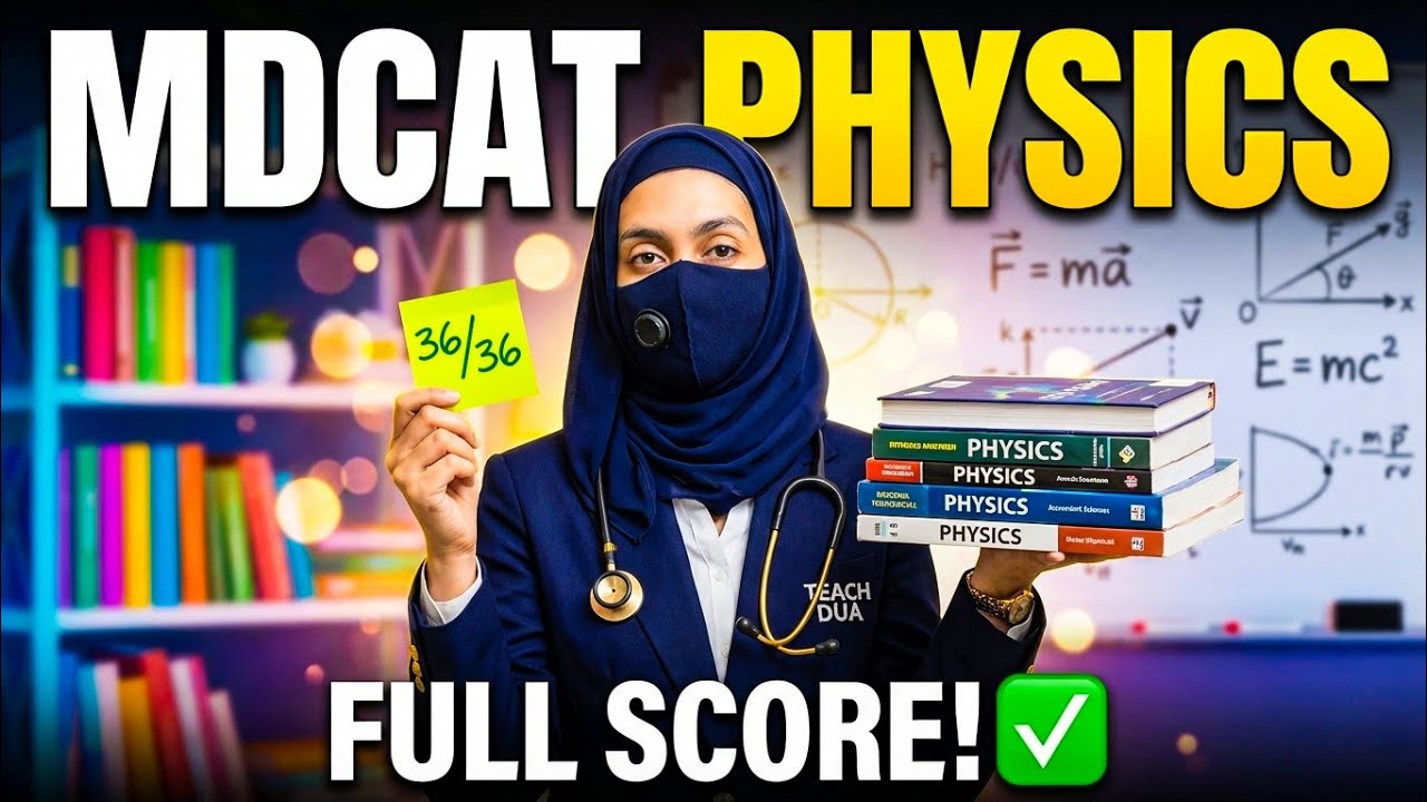 How to Score 36/36 in MDCAT Physics | Full Score Strategy 🔥