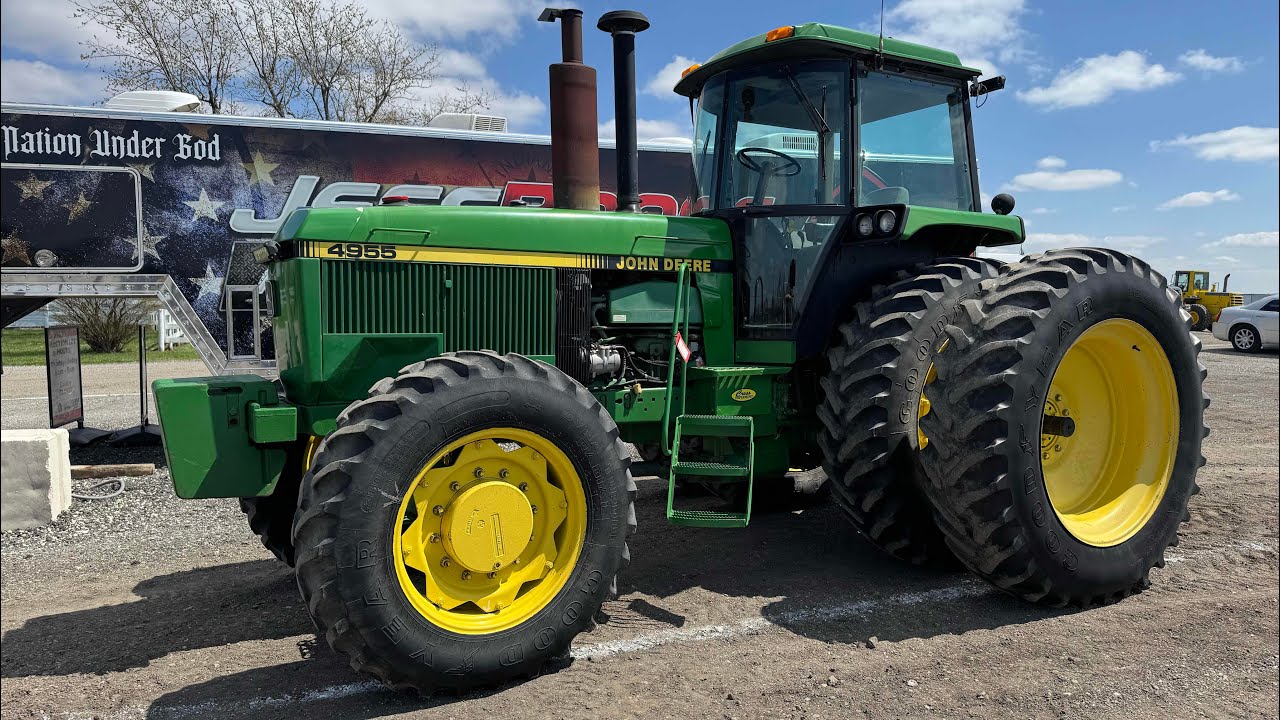Lot 1104 Spring 2025 - 1990 John Deere 4955 Tractor - YouTube