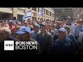 More than 1000 gather in boston to protest antisemitism after college campus protests