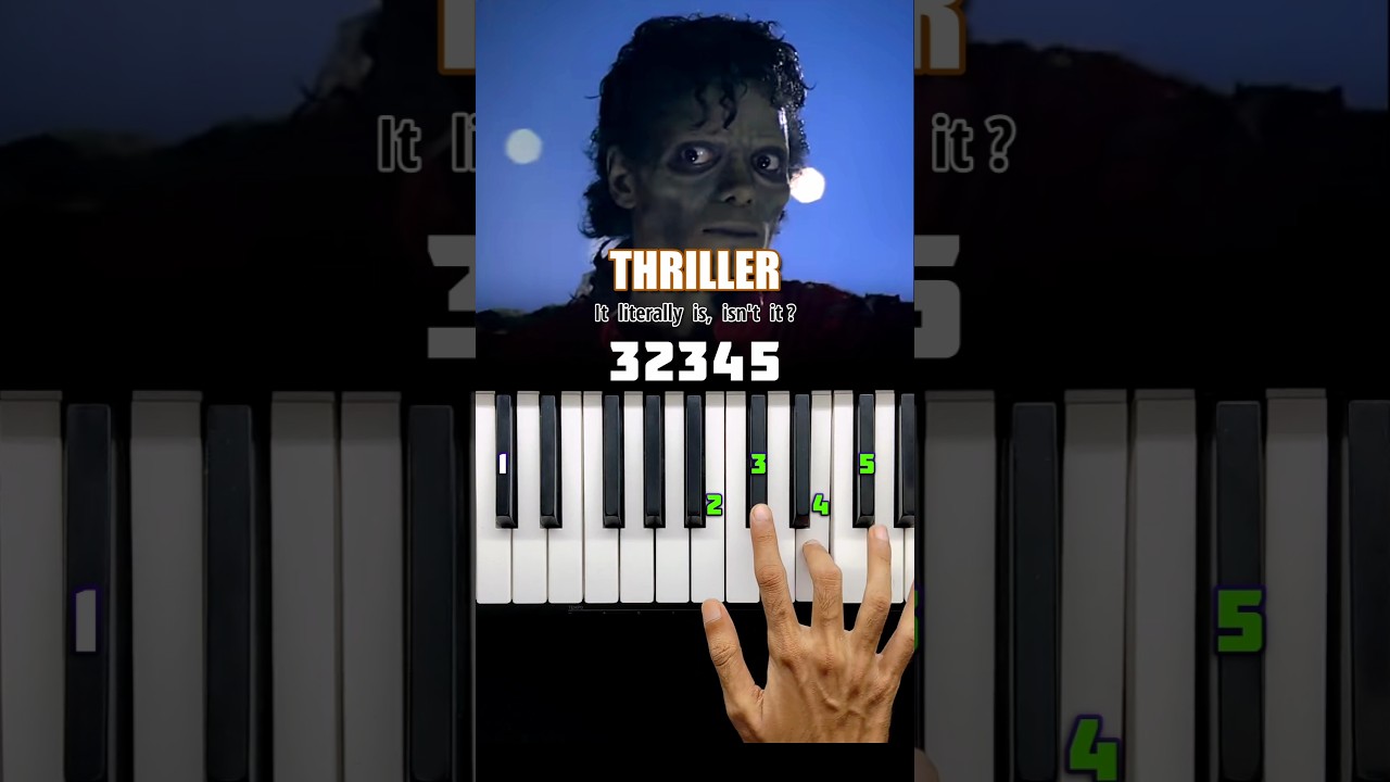 THRILLER (easy) - Michael Jackson 🎹 Piano tutorial