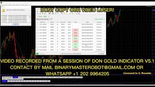 Don Gold V5 EXPERT INDICATOR -  FULL TRADING SESSION