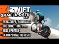 Zwift game updates v157  peak zwift 2024 results  willunga climb portal