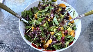 Holiday Salad Recipe With Cranberries & Pecans  Perfect For Thanksgiving, Christmas, Easter brunch!