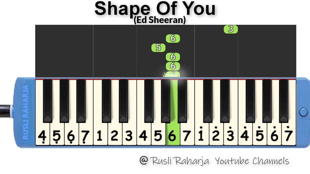 Shape of You not pianika