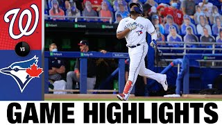 Nationals vs. Blue Jays Game Highlights (4/27/21) | MLB Highlights