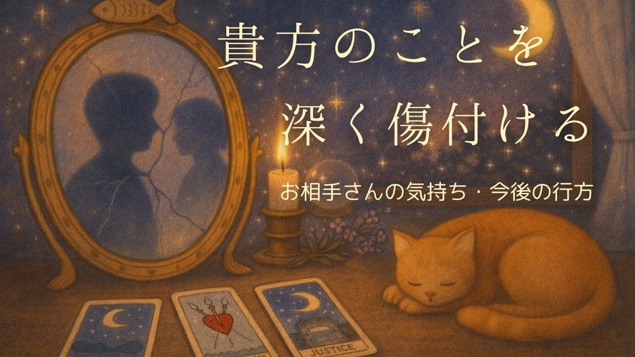 【人間関係】中々離れる事が難しい、貴方の事を深く傷付けるお相手様のお気持ち。今後の行方。タロット占い🔮✨