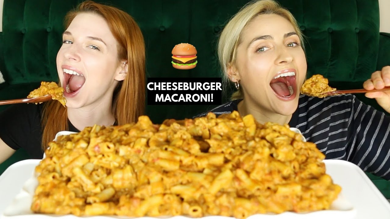 CHEESEBURGER MACARONI MUKBANG!