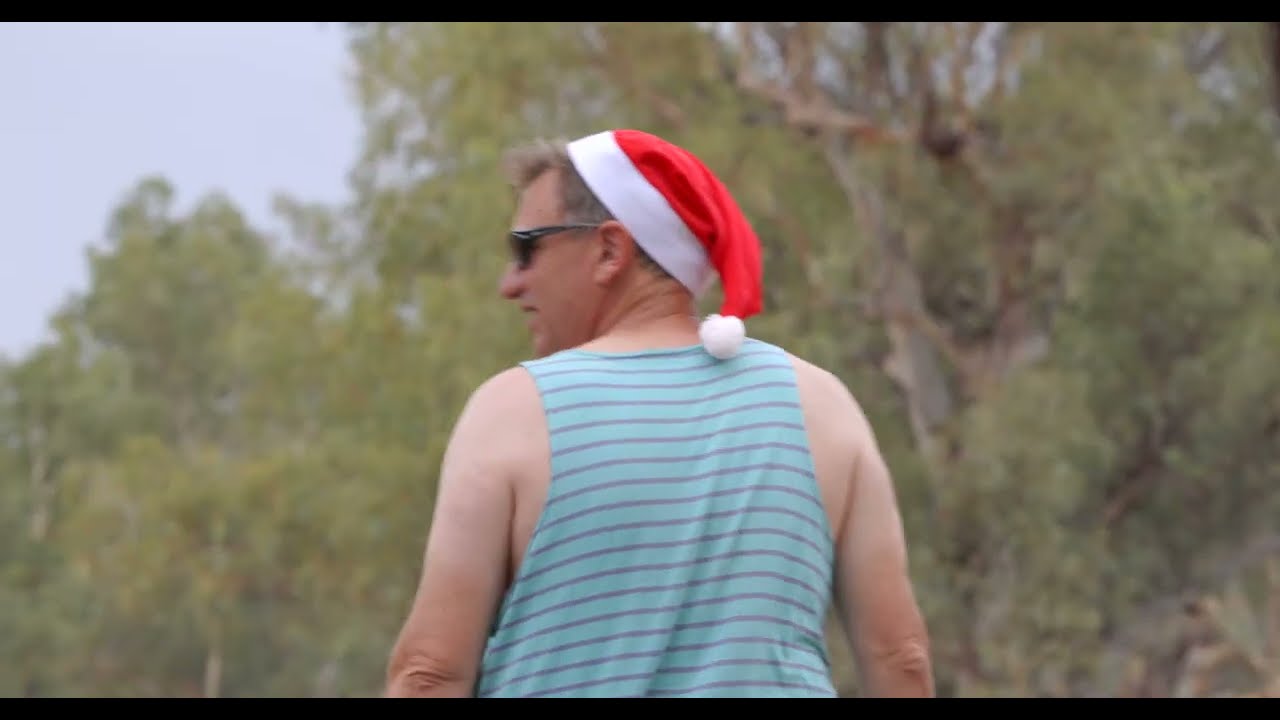 Todd River flowing, Alice Springs, Christmas Day 2022