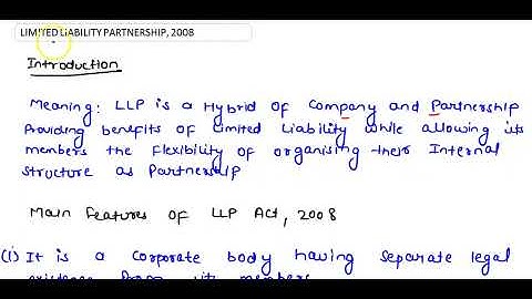 What is the meaning of limited liability partnership