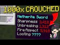 Minecraft Manhunt But Crouching Gives OP Enchants…