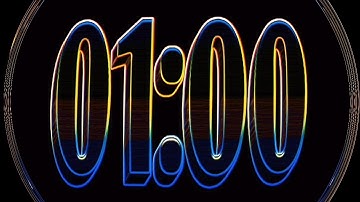 60 seconds COUNTDOWN TIMER WITH ALARM (NEON VERSION)
