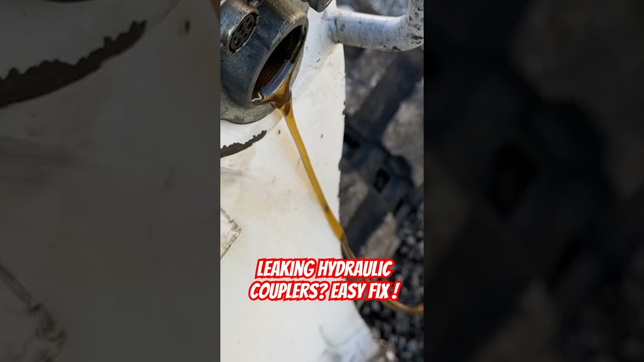 Leaking Hydraulic couple on skid steer #shortsvideo