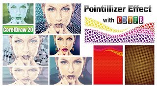 Pointillizer effect use in  corel draw  20.0| with cdtfb | corel draw in hindi, urdu