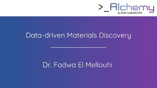 Celebrity Dr. Fadwa El Mellouhi - Data-driven Materials Discovery Wealth