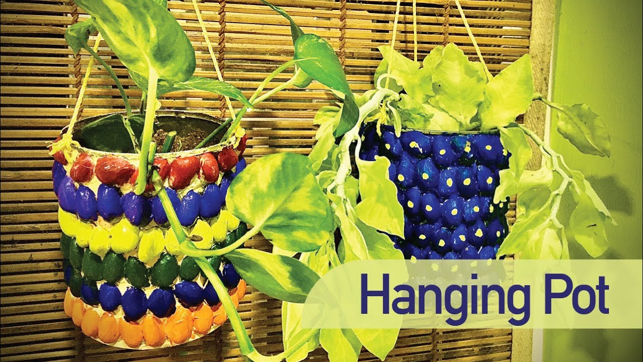 Hanging Pot from waste | Indoor plant pot | Handing Plant | New Roots