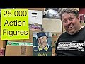 Unboxing 25,000 Action Figures Abandoned Storage Star Wars Hot Wheels