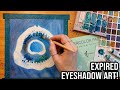Watercolor + Expired Makeup = Megalodon 🦈