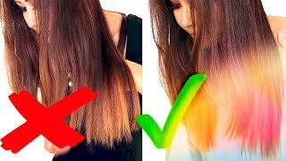 ★MY HOME CARAMEL HAIR COLOR ROUTINE - DRUGSTORE! 💜 OMBRE HAIRSTYLES | REVLON COLORSILK