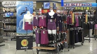 全国のスーパー年間売上高　17年連続で前年を下回る(14/01/21)