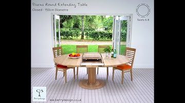Discuss Round Extending Dining Table