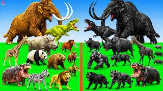 Animals Epic Battle Prehistoric Mammals VS Hydro Itself Size Super Animal Battle Simulator