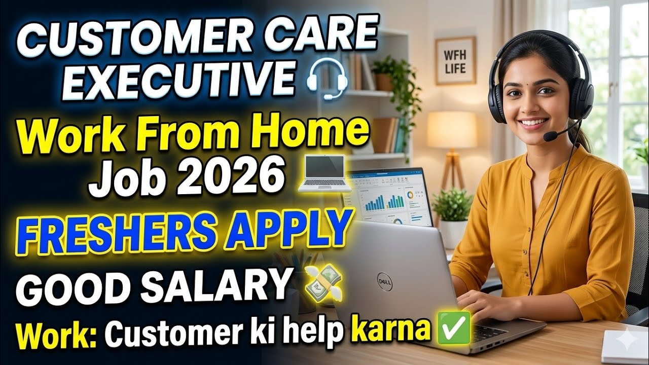 Customer की मदद करने के कम | Work From Home Job 2026 | Freshers Can ...