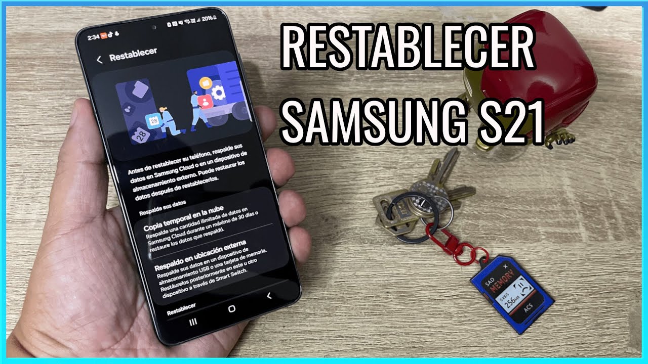 Como Resetear un Samsung Galaxy S21 S21 plus S21 Ultra (Hard reset