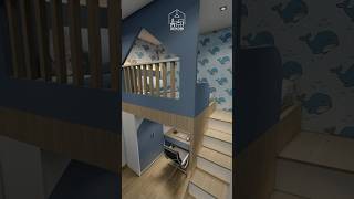Desain Kamar Tidur Anak Mezzanine Bunk Bed More Info0859105664444