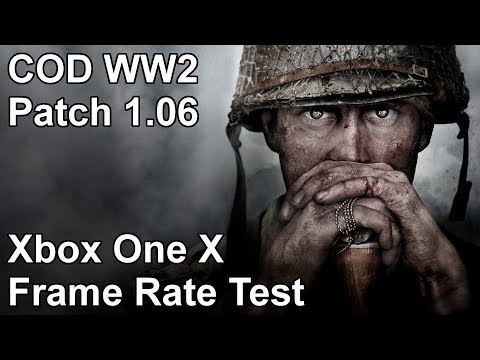 Call of Duty WW2 Xbox One X 1.04 vs 1.06 Frame Rate Test