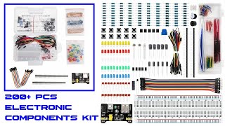 Basic Electronic Components Kit 200+ pcs | Overview, Testing
