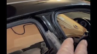How to Remove roof headliner BMW e87 The Accidental BMW 1 series headlining ceiling material