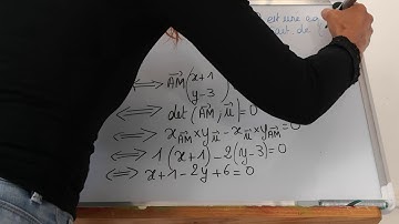 Vecteurs directeurs de droite et équations cartésiennes