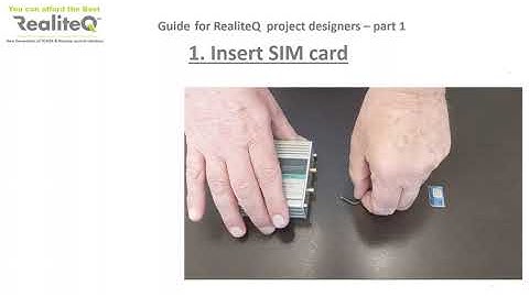 Connecting iCex T245 and T255 to RealiteQ project