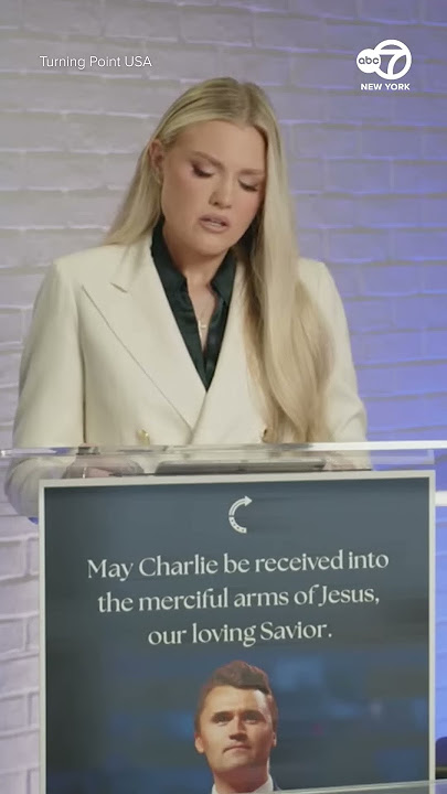Erika Kirk delivers remarks to the nation after killing of husband Charlie Kirk