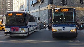 MTA Bus/NYCT: PM Rush Hour Bus Action Along 57th Street (Revisited)