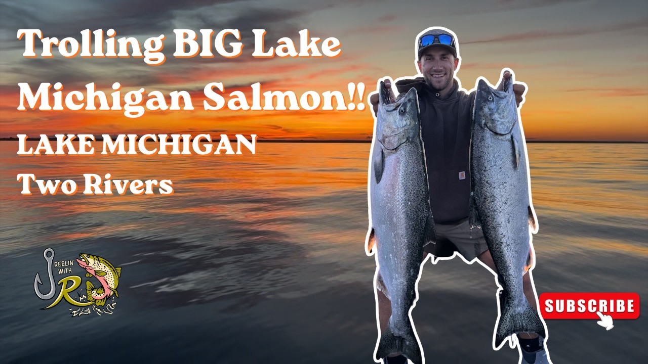 Trolling BIG Lake Michigan KING Salmon!!!