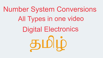 Number system conversion|Digital Electronics|Tamil