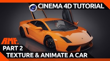 Cinema 4D Tutorial - Texturing and Animating a Car Model - Part 2