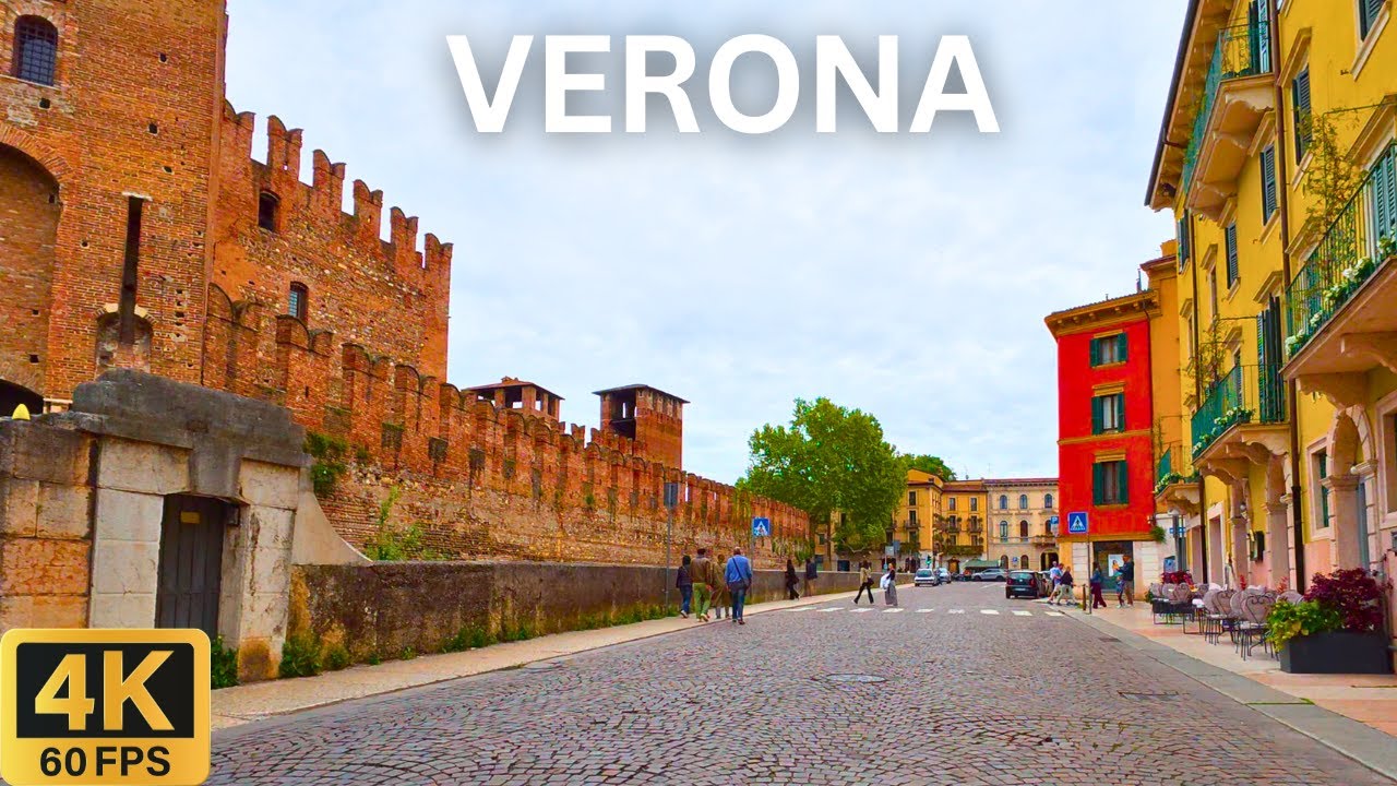 VERONA Italy 🇮🇹 | City Driving Tour 4K 🚗 Romantic Streets & Italian Ambiance