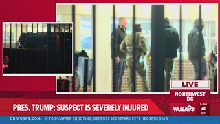 Police and National Guard gather outside DC hospital after Guardsmen shot near White House
