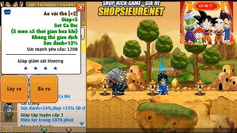 Ngọc Rồng Online - Cầm Acc Set Cadic Đi Test Dame Và Cái Kết