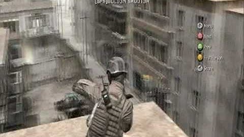 COD4 Crossfire Old School Building Top Glitch