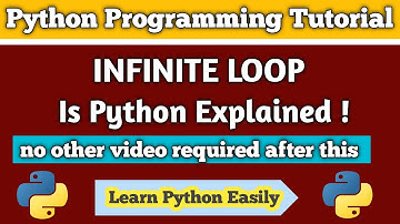 Infinite loop in python  how to create infinite loop using while statement   while  loop  python loo