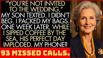 “You’re Not Invited To The Wedding,” My Son Texted—So I Vanished On Vacation. Then It All Collapsed