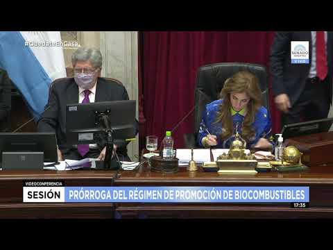 VOTACIÓN PRÓRROGA DEL RÉGIMEN DE PROMOCIÓN DE BIOCOMBUSTIBLES - SESIÓN ESPECIAL 30-10-20