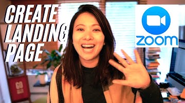 How to create zoom landing page #zoom