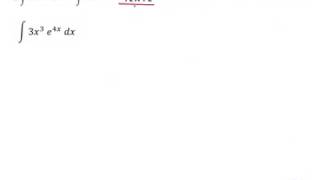 Integración por partes Algebraica Exponencial Parte 2