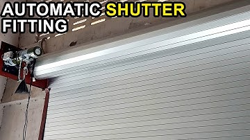 How to Install Automatic Rolling Shutter I Motorized Aluminium Shutter I MobZee Interiors Karachi